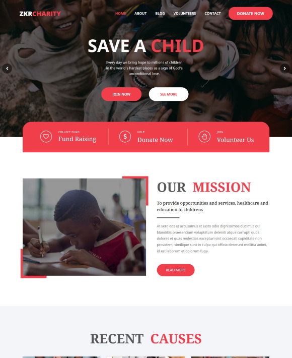 Foundation Premium Template -One of the Best Elementor Templates
