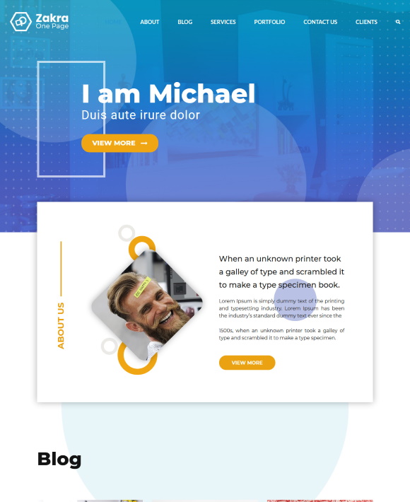 Freelancer Template - One of the WordPress Elementor Templates