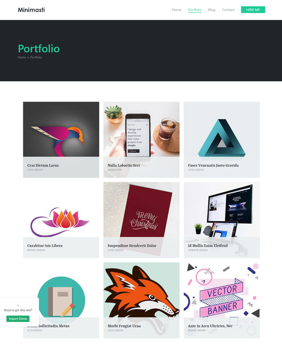minimal portfolio Zakra 2