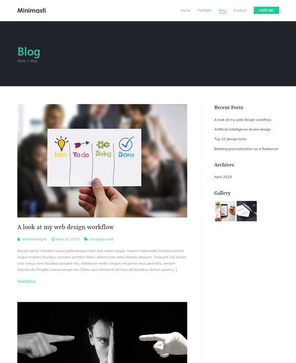 minimal portfolio Zakra 3