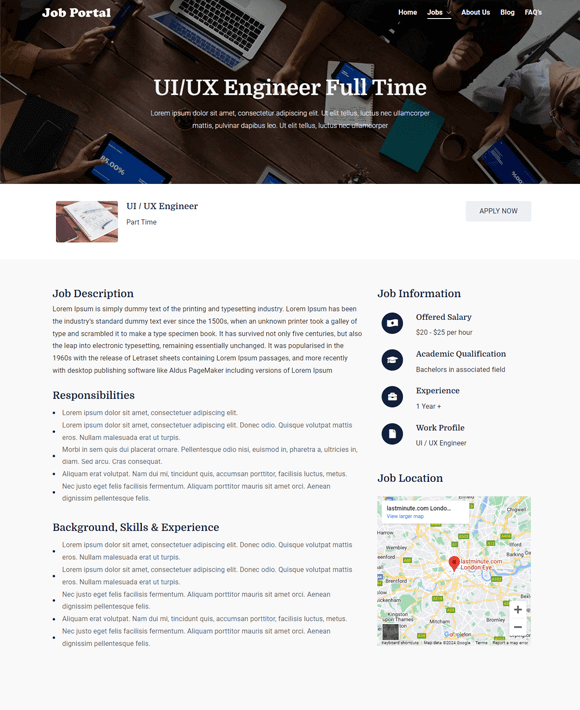 Description Page - Zakra Job Portal
